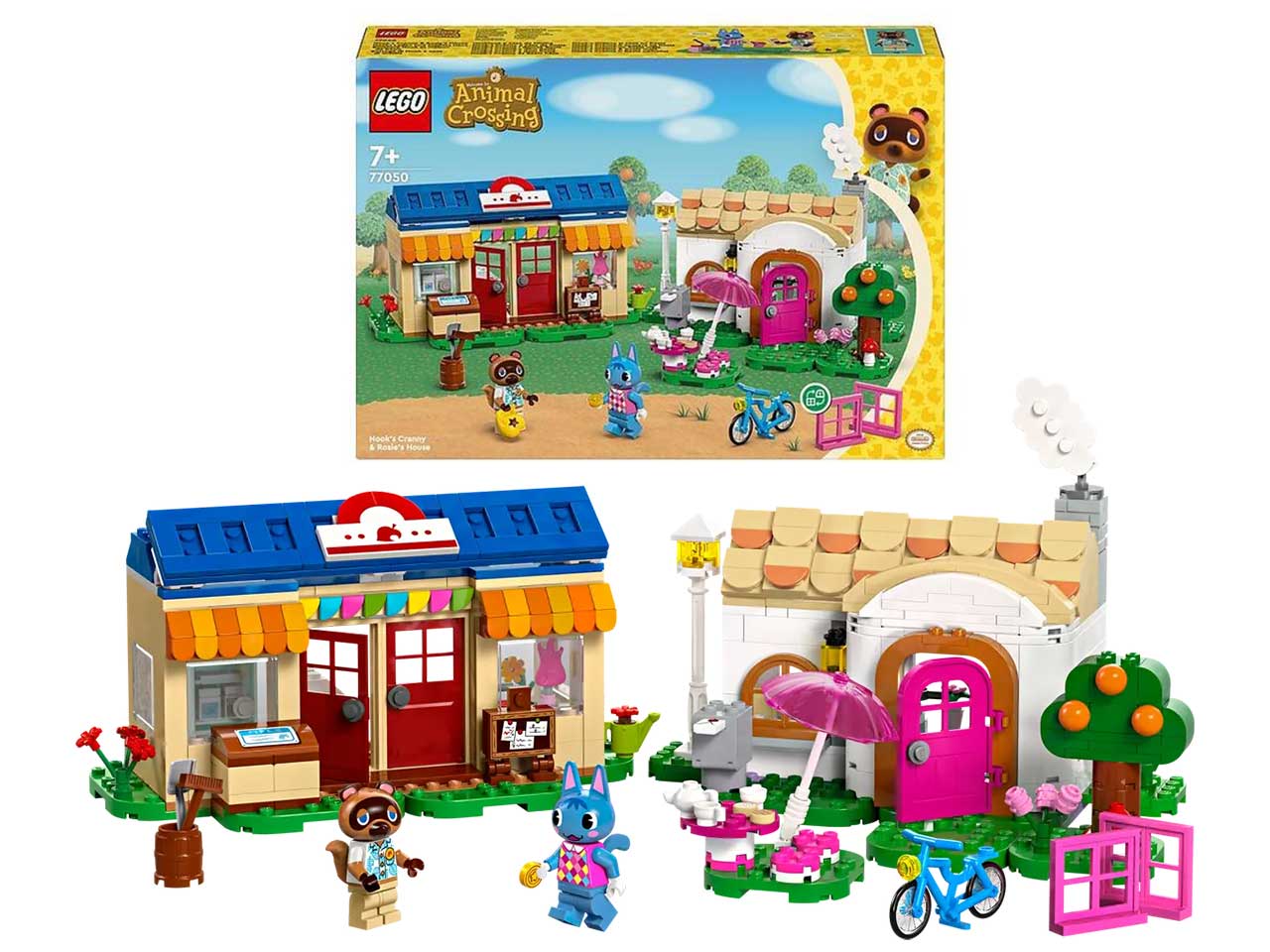 Lego animal crossing bottega di nook e casa di grinfia