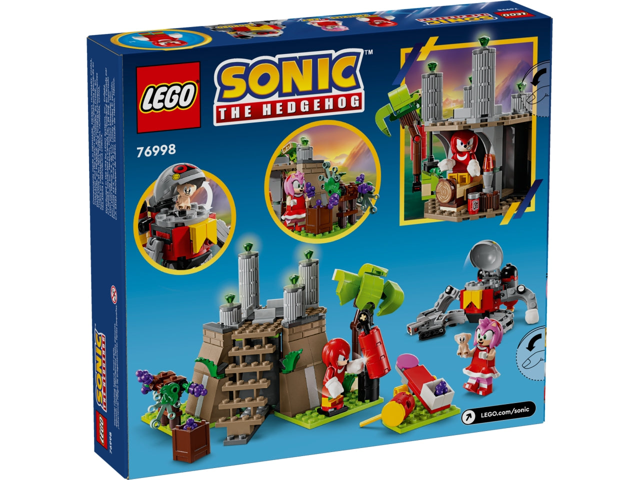 LEGO Sonic the Hedgehog - Giocattolo di Sonic per bambini: regala ai bambini, alle bambine e ai fan dagli 8 anni in su questo set ricco di avventure di Knuckles e il Santuario del Master Emerald 76998