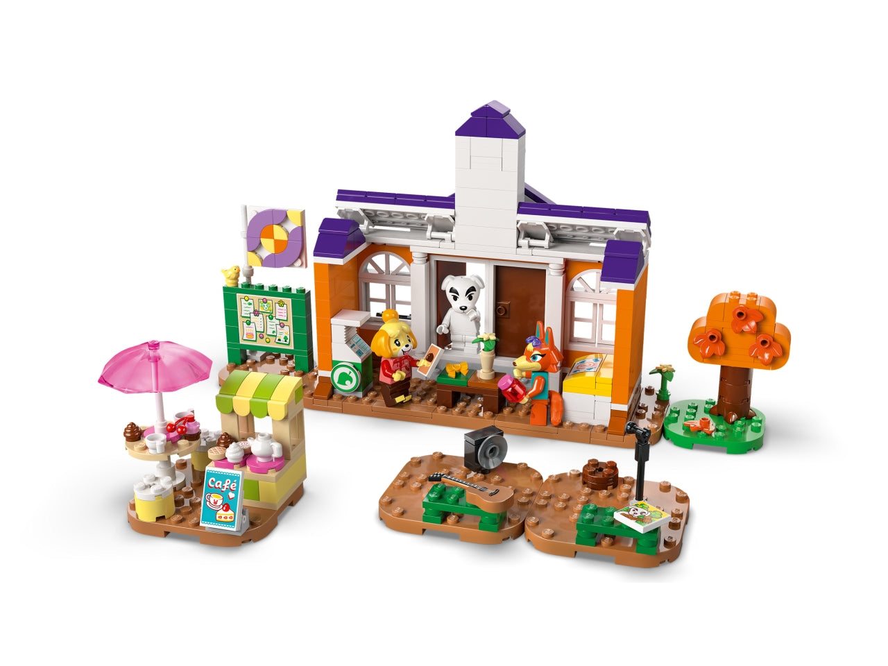 LEGO Animal Crossing - Giocattolo costruibile per i bambini e le bambine dai 7 anni in su: il giocattolo Concerto in piazza con K.K. offre ai bambini che amano il gioco di finzione e la serie di videogiochi 77052