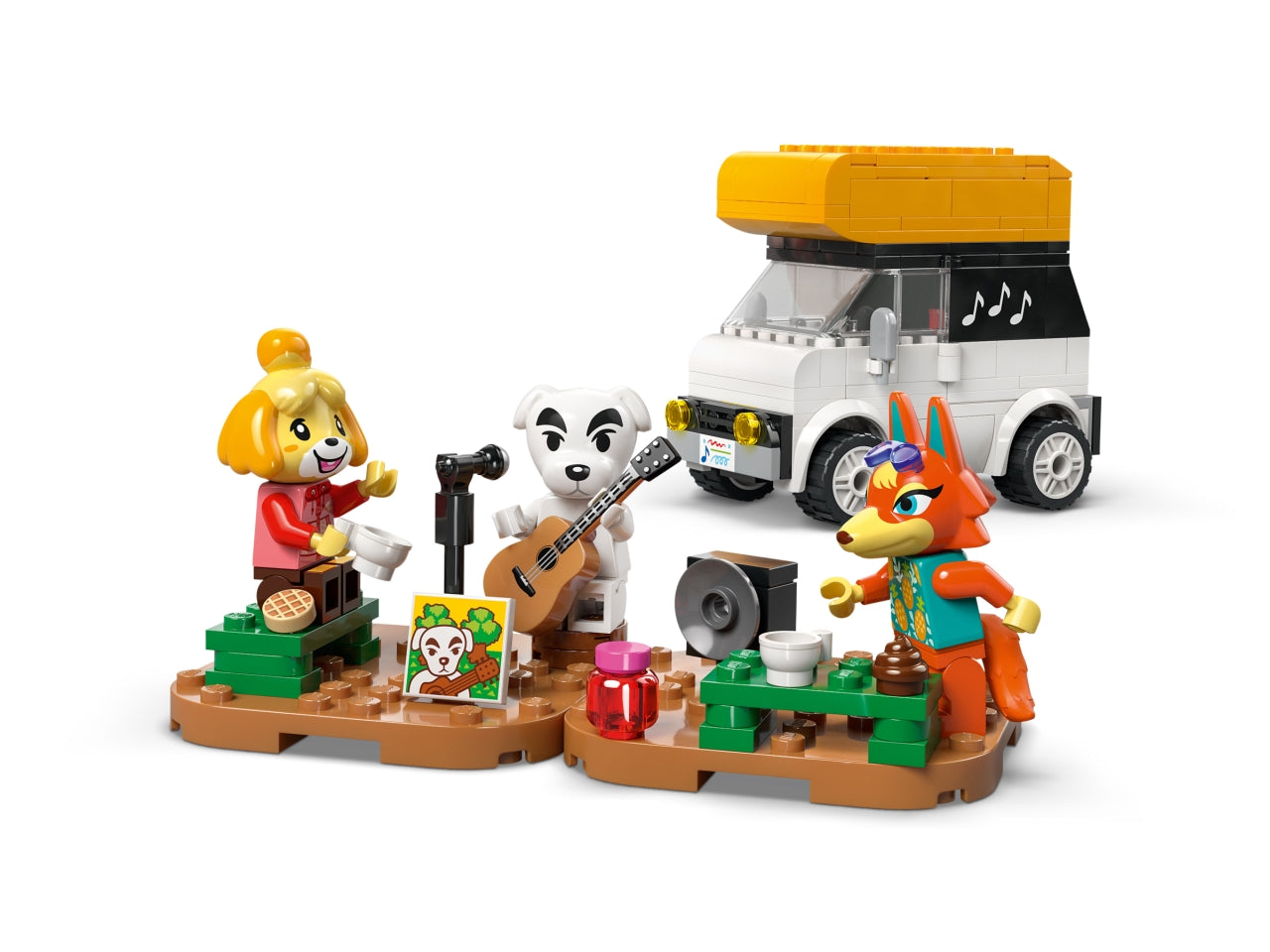 LEGO Animal Crossing - Giocattolo costruibile per i bambini e le bambine dai 7 anni in su: il giocattolo Concerto in piazza con K.K. offre ai bambini che amano il gioco di finzione e la serie di videogiochi 77052