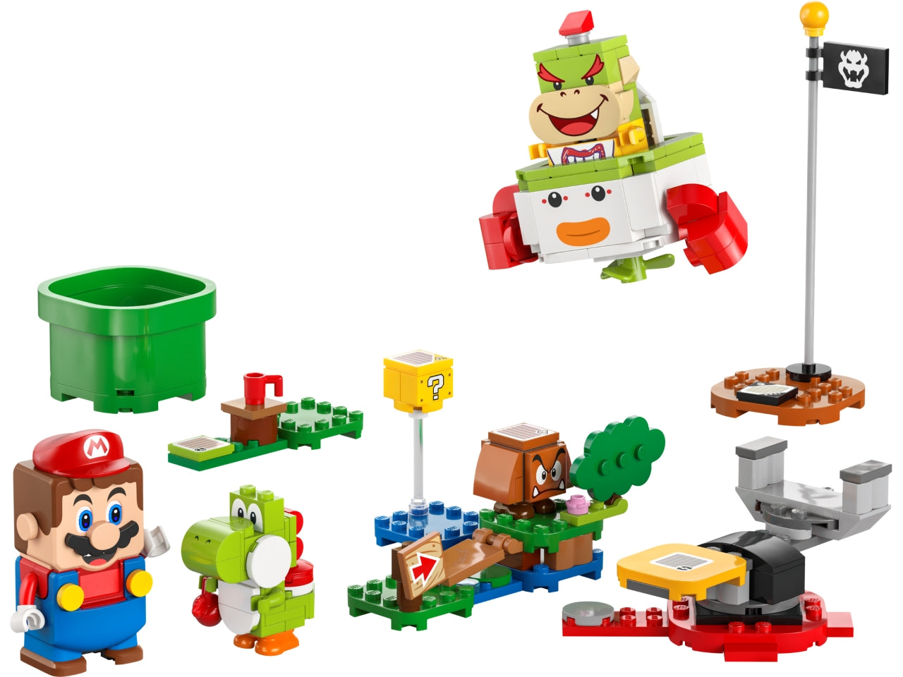 LEGO Mario - Avventure con interattivo: lascia che i bambini preparino la battaglia contro Bowser Jr. per impossessarsi del suo veicolo Auto Clown Junior con questo set di gioco Super Mario 71439