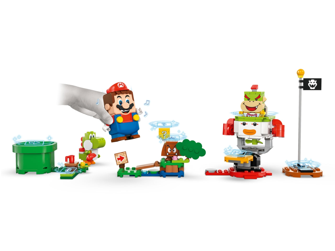 LEGO Mario - Avventure con interattivo: lascia che i bambini preparino la battaglia contro Bowser Jr. per impossessarsi del suo veicolo Auto Clown Junior con questo set di gioco Super Mario 71439