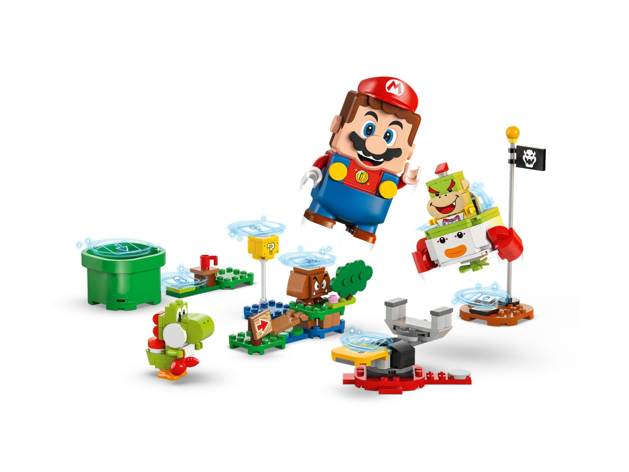 LEGO Mario - Avventure con interattivo: lascia che i bambini preparino la battaglia contro Bowser Jr. per impossessarsi del suo veicolo Auto Clown Junior con questo set di gioco Super Mario 71439