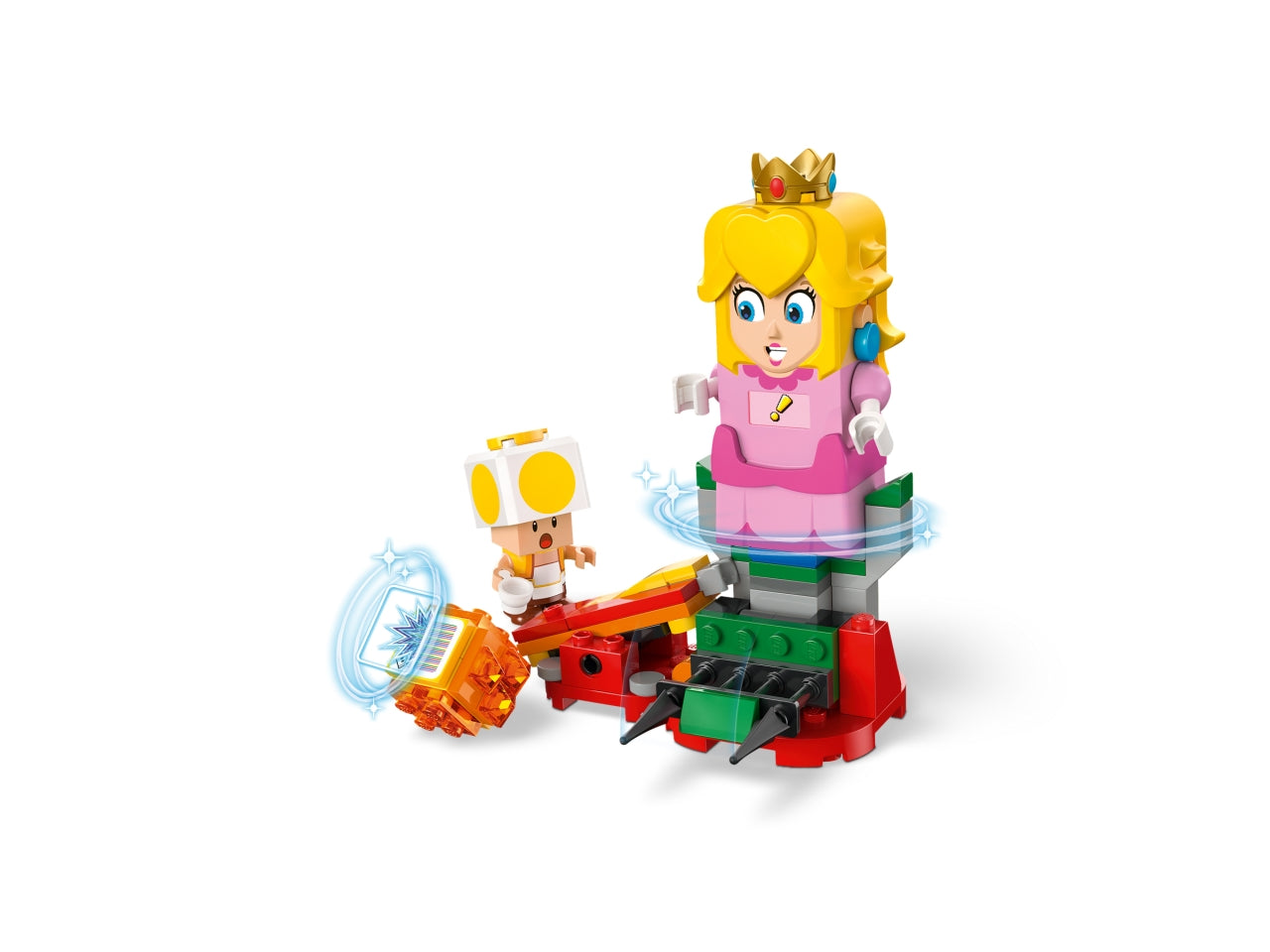 LEGO Peach - Set di gioco con principessa per divertenti avventure con interattiva: unisciti a LEGO Peach per un picnic e aiutala a volare sulla nuvola di Lakitu per salvare Toad giallo 71441