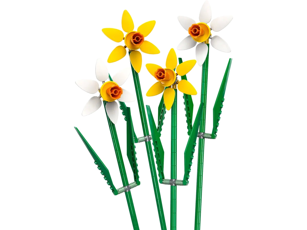 Lego LEL flowers - Fiori colorati narcisi 30 cm, per bambini dai 8 anni + | 216 pezzi