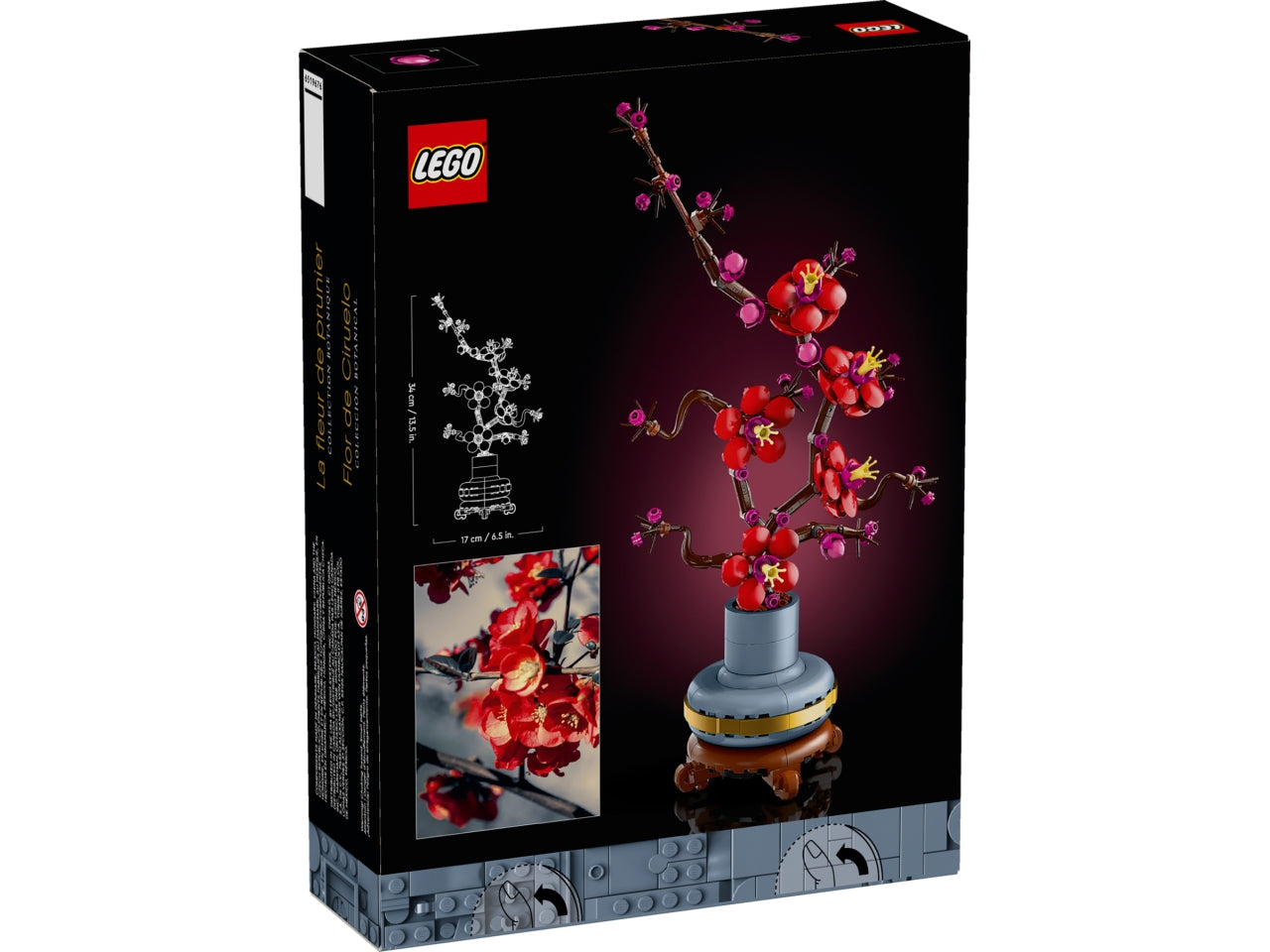 LEGO Icons - Albicocco Giapponese, Fiore Finto Artificiale da Costruire per Adulti, Decorazione Floreale per Casa dalla Botanical Collection, Idea Regalo per Donna, Uomo, Lei o Lui, Hobby Creativo 10369