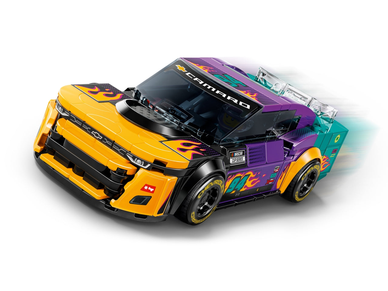 LEGO Speed Champions - Auto giocattolo NASCAR per bambini: auto da corsa NASCAR Next Gen Chevrolet Camaro ZL1 per i bambini e le bambine dai 9 anni in su e per i fan di NASCAR 76935