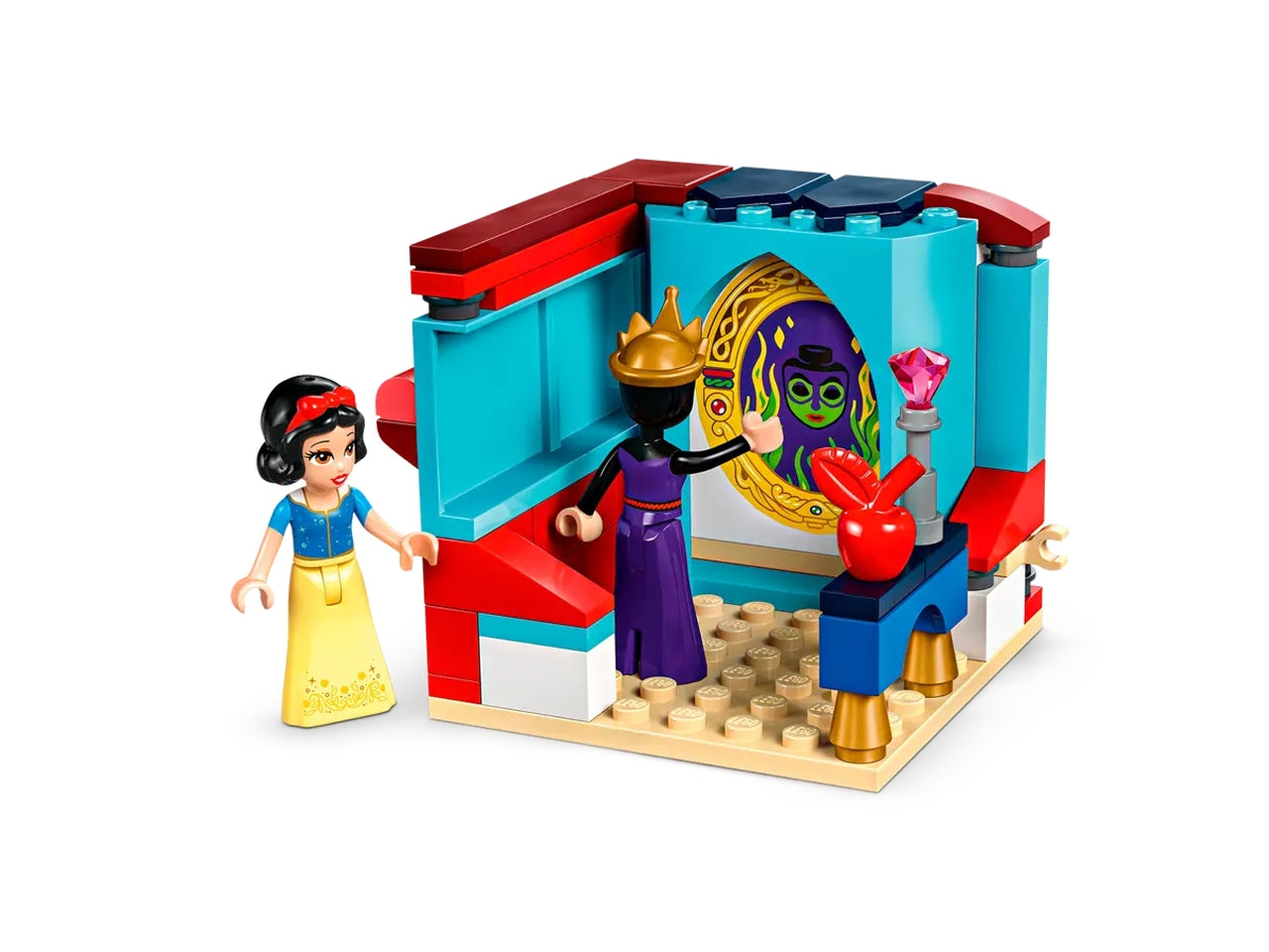 Lego Disney Princess Portagioie di Biancaneve, set di costruzioni in scatola da 358 pezzi, per bambine 6+ anni 43276