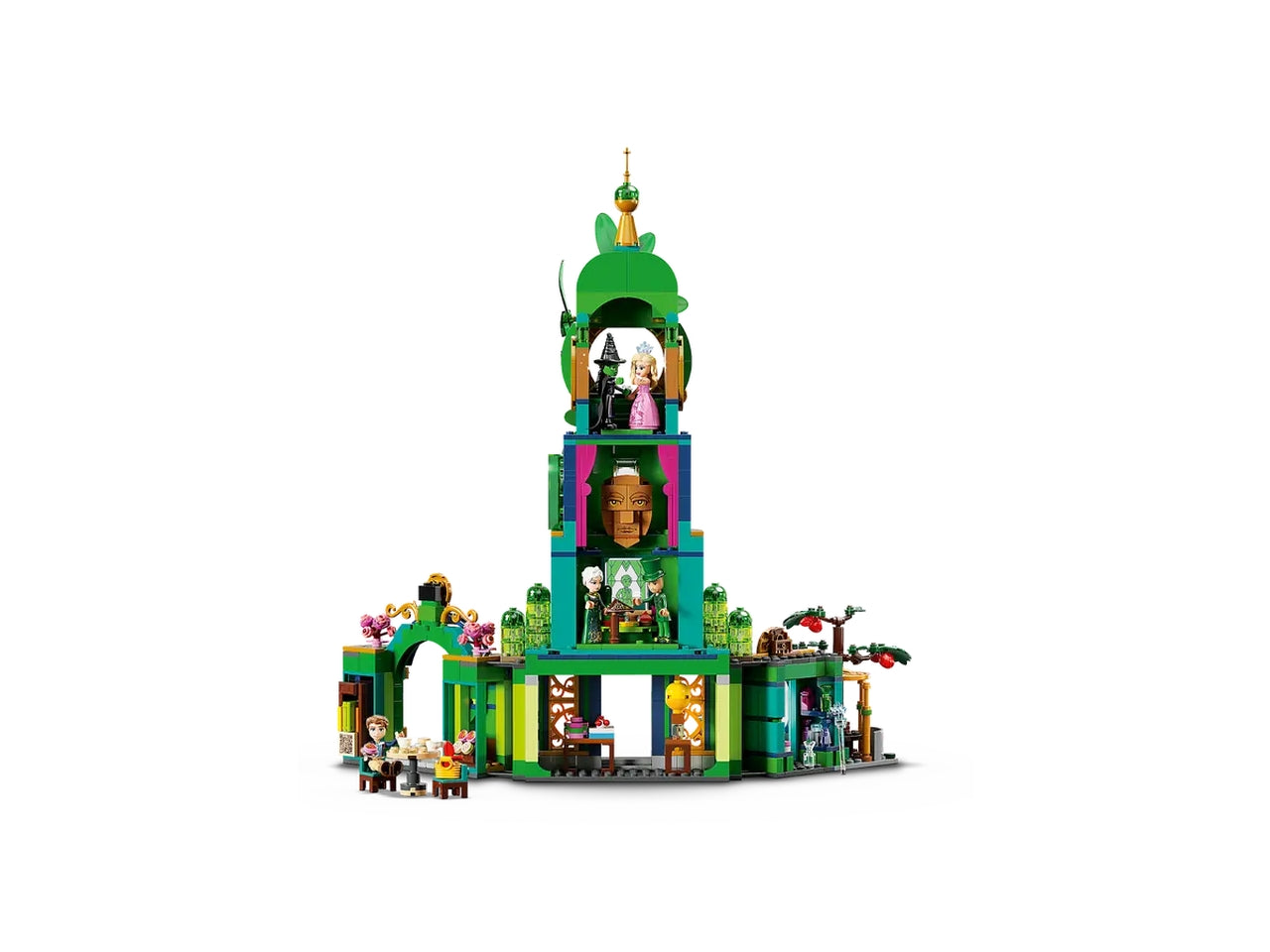 LEGO Wicked Benvenuti nella Città di Smeraldo, Gioco da Collezione per Bambine e Bambini da 9 Anni con Torre Giocattolo da Costruire e 5 Personaggi del Film tra cui Glinda e Elphaba, Idea Regalo 75684