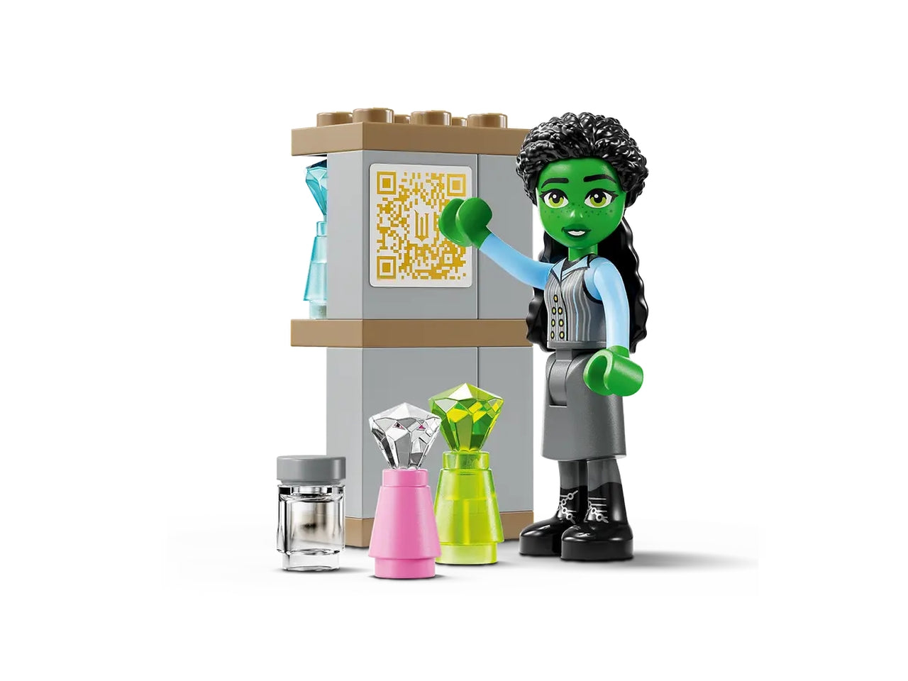 LEGO Wicked Glinda, Elphaba e Nessarose allUniversità di Shiz, Giochi di Fantasia per Bambine e Bambini da 7 Anni con Barca, Casa delle Bambole Giocattolo e 3 Mini Bamboline, Idea Regalo 75681