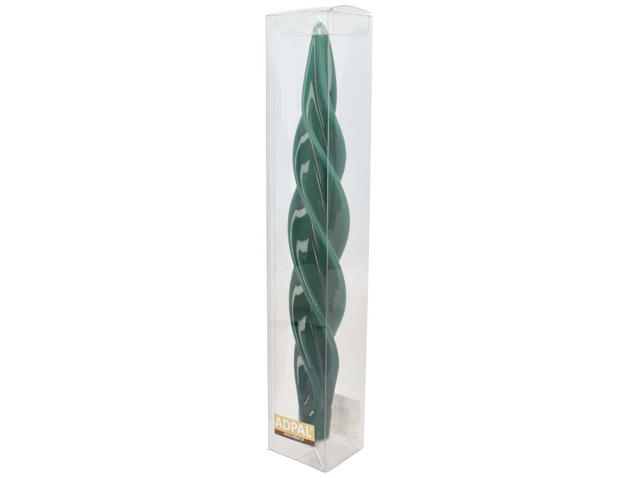 Candela mozart torciglione 310/50 laccata verde foresta