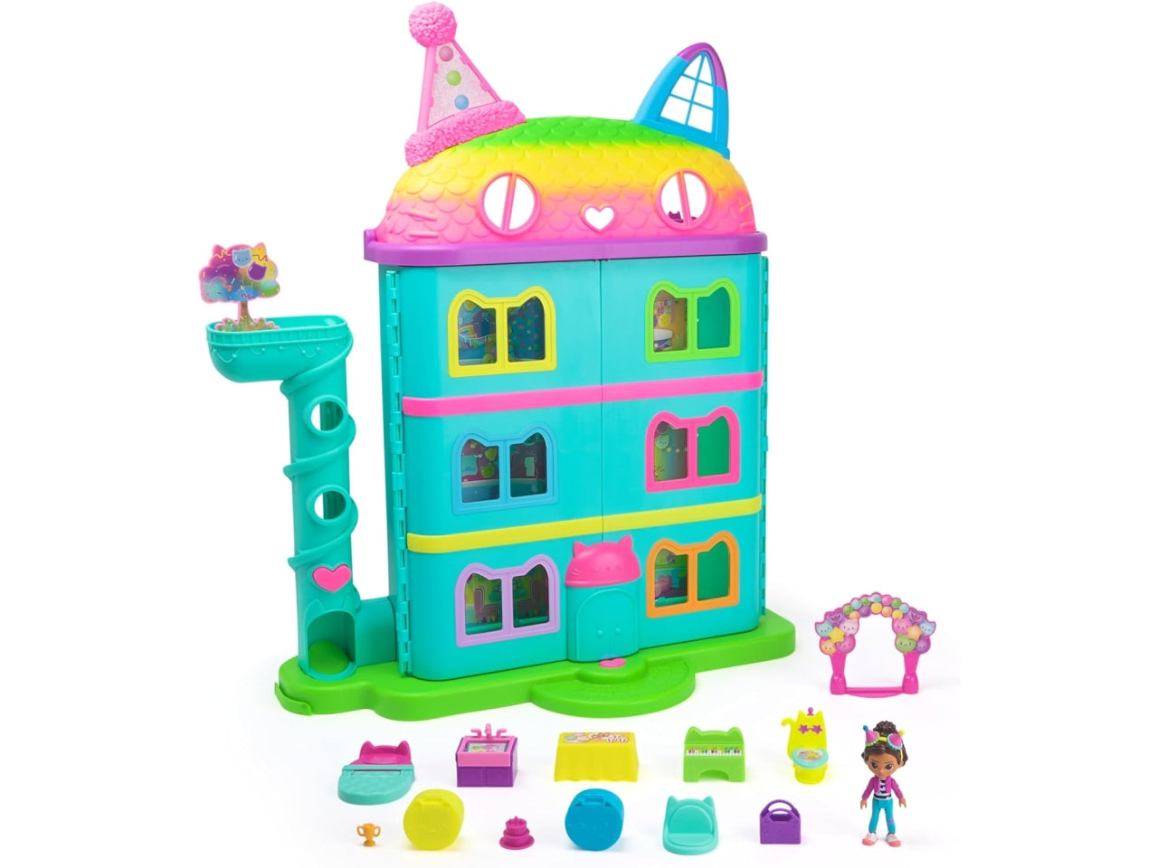 Gabby's Dollhouse, la nuova magica casa delle bambole Celebration con accessori ed effetti sonori per bambine dai 3+ anni - Spin Master