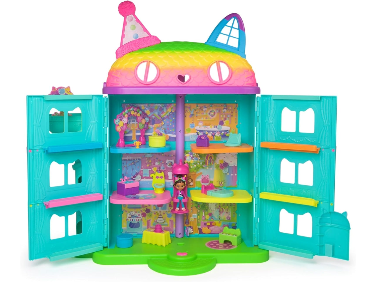 Gabby's Dollhouse, la nuova magica casa delle bambole Celebration con accessori ed effetti sonori per bambine dai 3+ anni - Spin Master