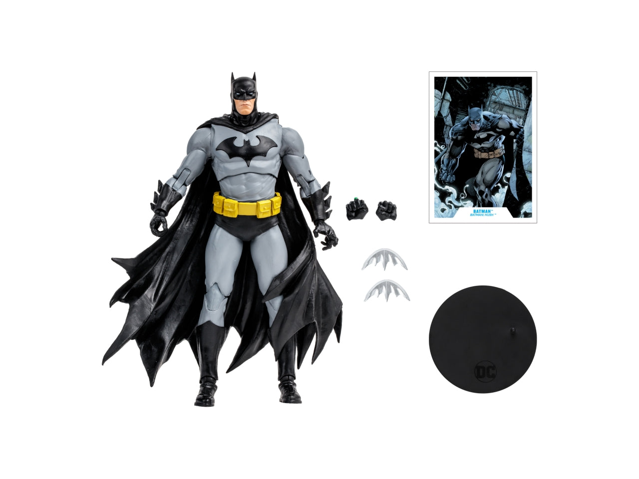 Dc multiverse 18cm - batman nero/grigio