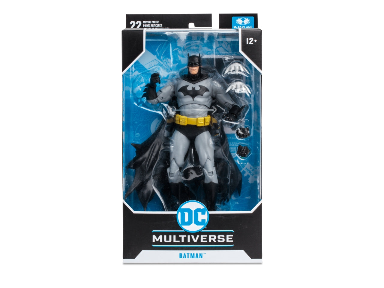 Dc multiverse 18cm - batman nero/grigio