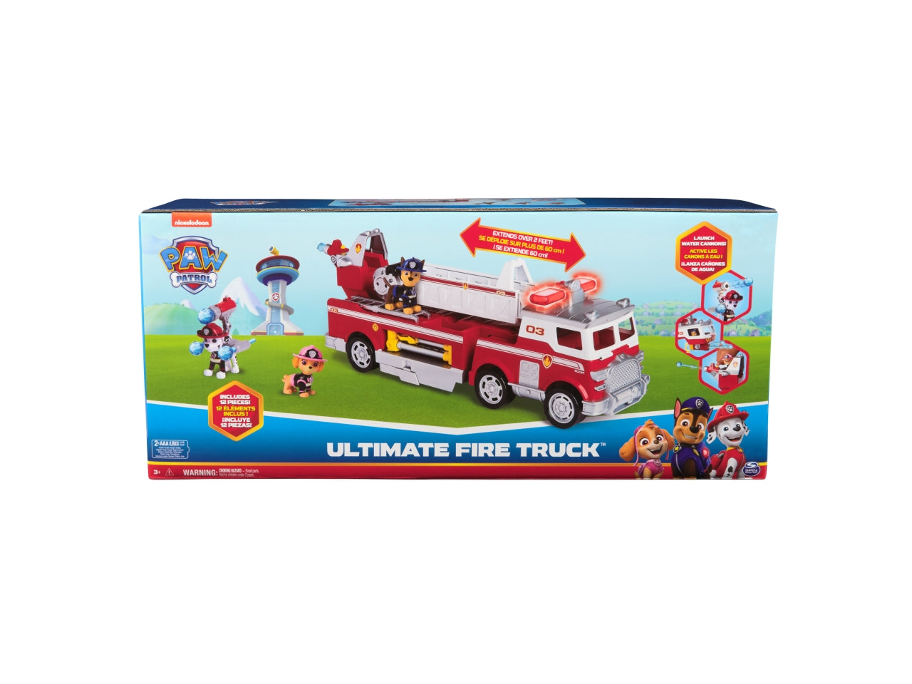 Camion dei pompieri Paw Patrol con 3 personaggi, luci e suoni per bambini dai 3+ anni - Spin Master