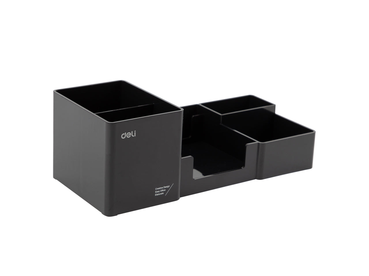 Set da scrivania nero in plastica 25,3x11,1x9 cm - Deli