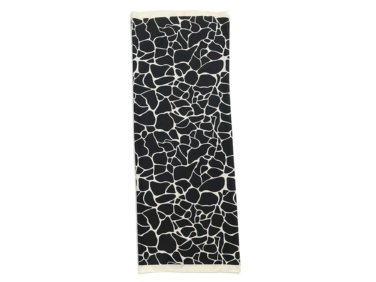 Foulard Gai Mattiolo animalier nero in seta da donna 90x90 cm  Gai Mattiolo