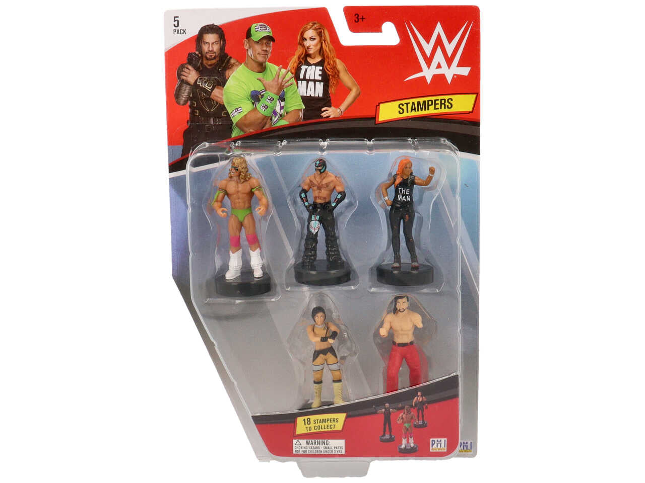 World wrestling entertainment wwe  stampers - la confezione contiene 5 personaggi