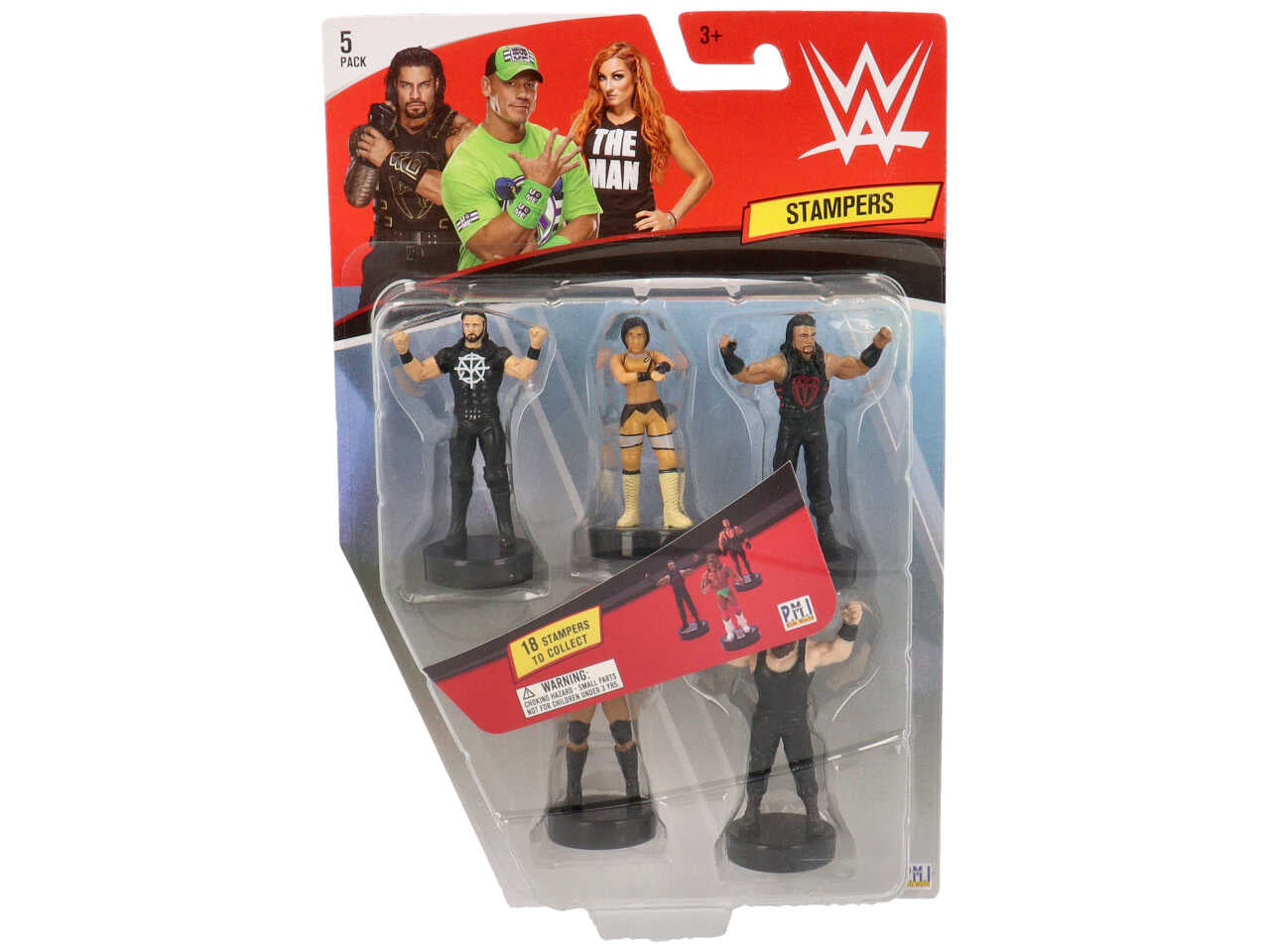 World wrestling entertainment wwe  stampers - la confezione contiene 5 personaggi