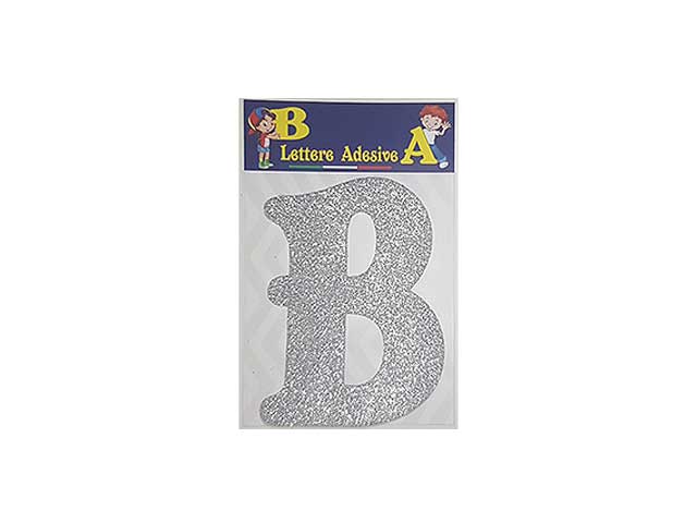Lettera argento b 12cm
