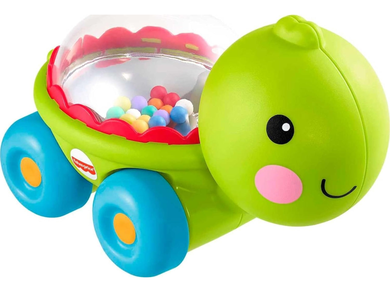 Poppity Pop Turtle, animaletto con palline colorate, per bambini dai 6 mesi +, Fisher Price