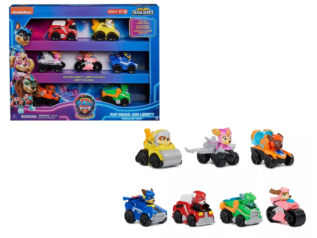 Paw Patrol The Mighty Movie Pup Squad & Liberty Pacchetto regalo esclusivo per veicoli | Spin Master