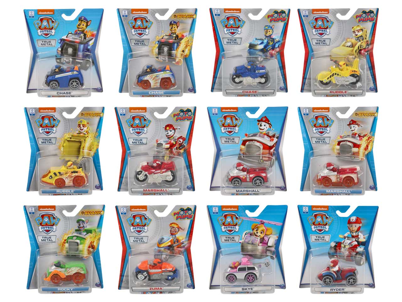 Paw patrol veicolo die cast charged up+ 6053257