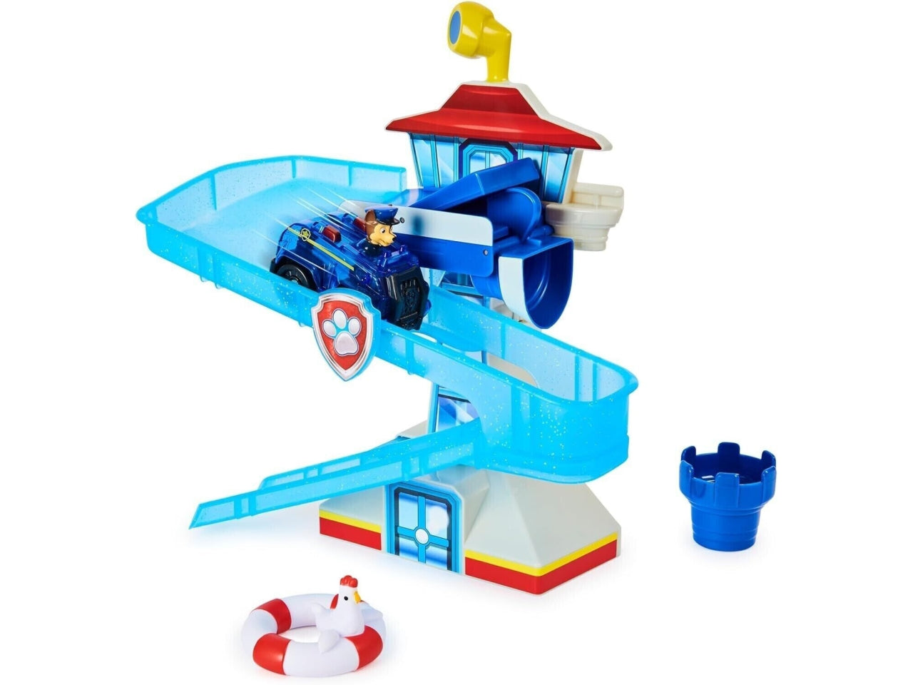 Playset con veicolo Paw Patrol, Adventure Bay Bath luminoso, giocattolo con acqua | Spin Master