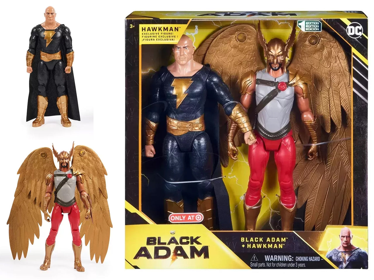 Set 2 personaggi action figure Black Adam e Hawkman | Spin Master