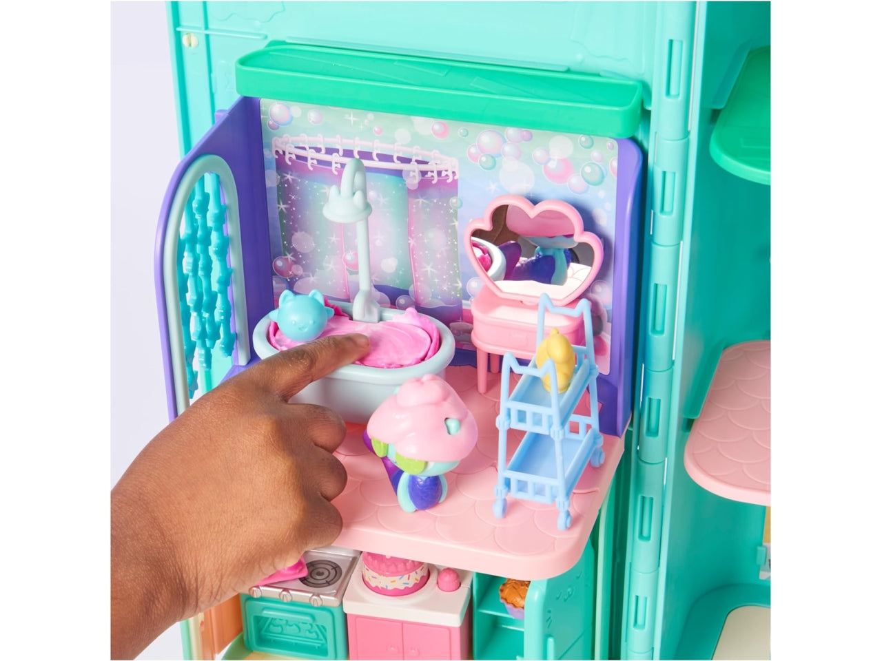 Gabby's Dollhouse, sala da bagno, set le stanze della casa, per bambine dai 3+ anni - Spin Master