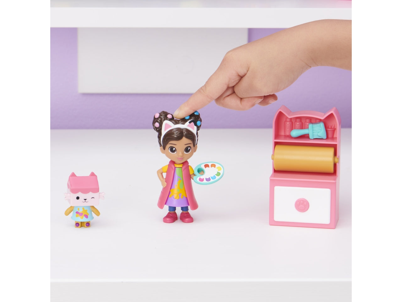 Gabby's Dollhouse, lo studio d'arte con 2 personaggi e scatola sorpresa per bambine dai 3+ anni - Spin Master