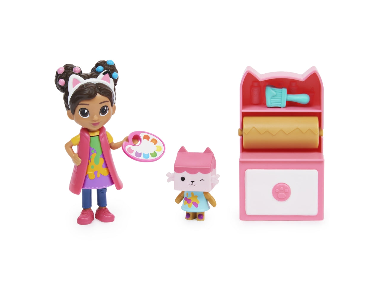 Gabby's Dollhouse, lo studio d'arte con 2 personaggi e scatola sorpresa per bambine dai 3+ anni - Spin Master