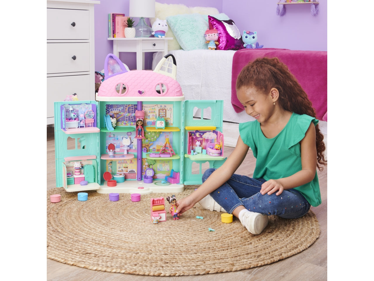 Gabby's Dollhouse, lo studio d'arte con 2 personaggi e scatola sorpresa per bambine dai 3+ anni - Spin Master