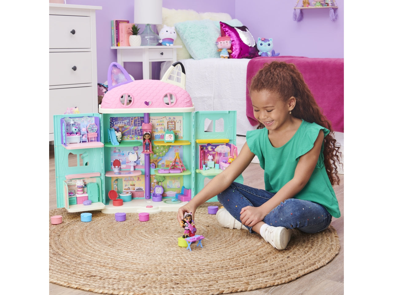 Gabby's Dollhouse, set karaoke con 2 personaggi e scatola sorpresa, per bambine di 3+ anni - Spin Master