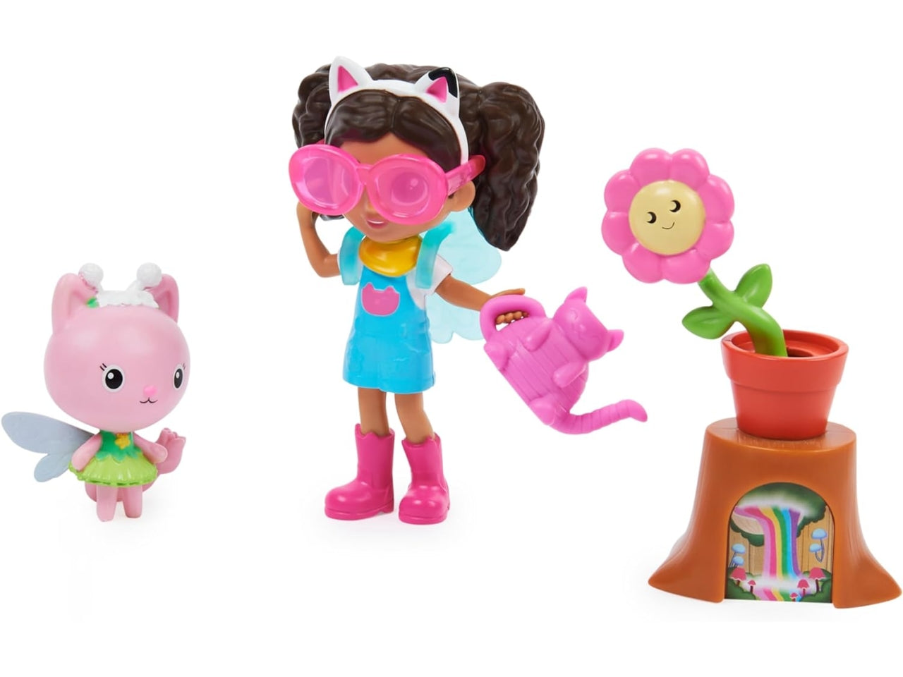 Gabby's Dollhouse, set giardino con 2 personaggi e scatola sorpresa, per bambine di 3+ anni - Spin Master