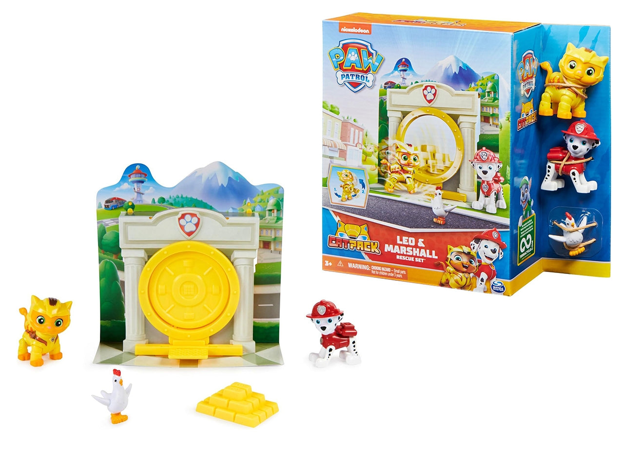 Set giocattoli Paw Patrol Cat Pack, set di salvataggio Leo e Marshall | Spin Master