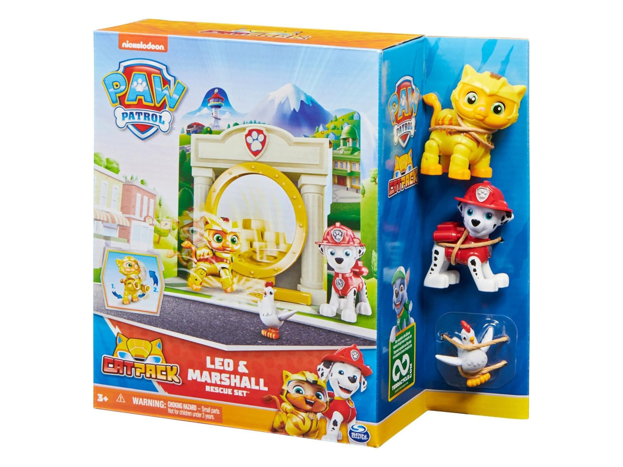 Set giocattoli Paw Patrol Cat Pack, set di salvataggio Leo e Marshall | Spin Master