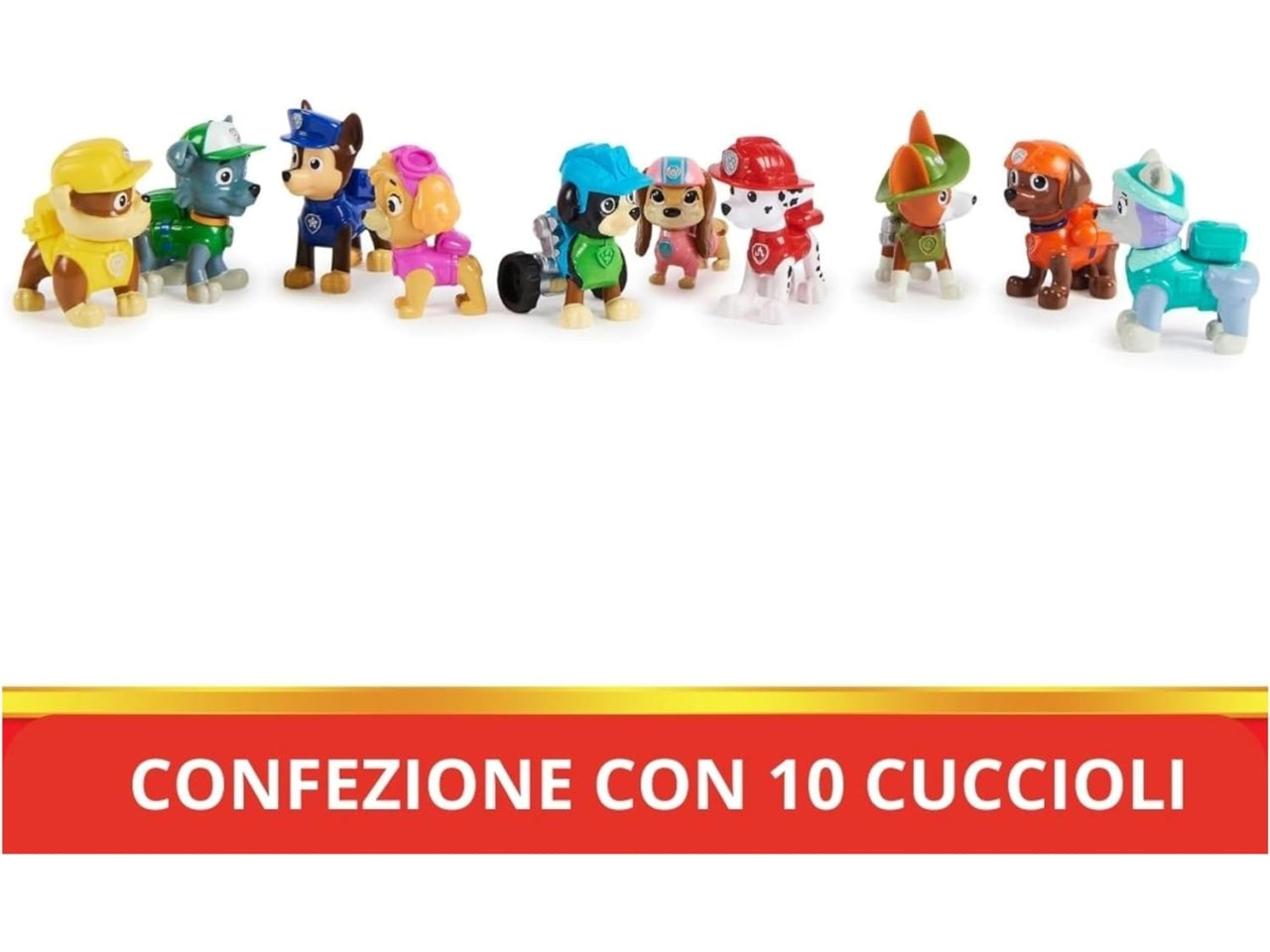 Paw Patrol confezione regalo con 10 personaggi per bambini dai 3+ anni - Spin Master