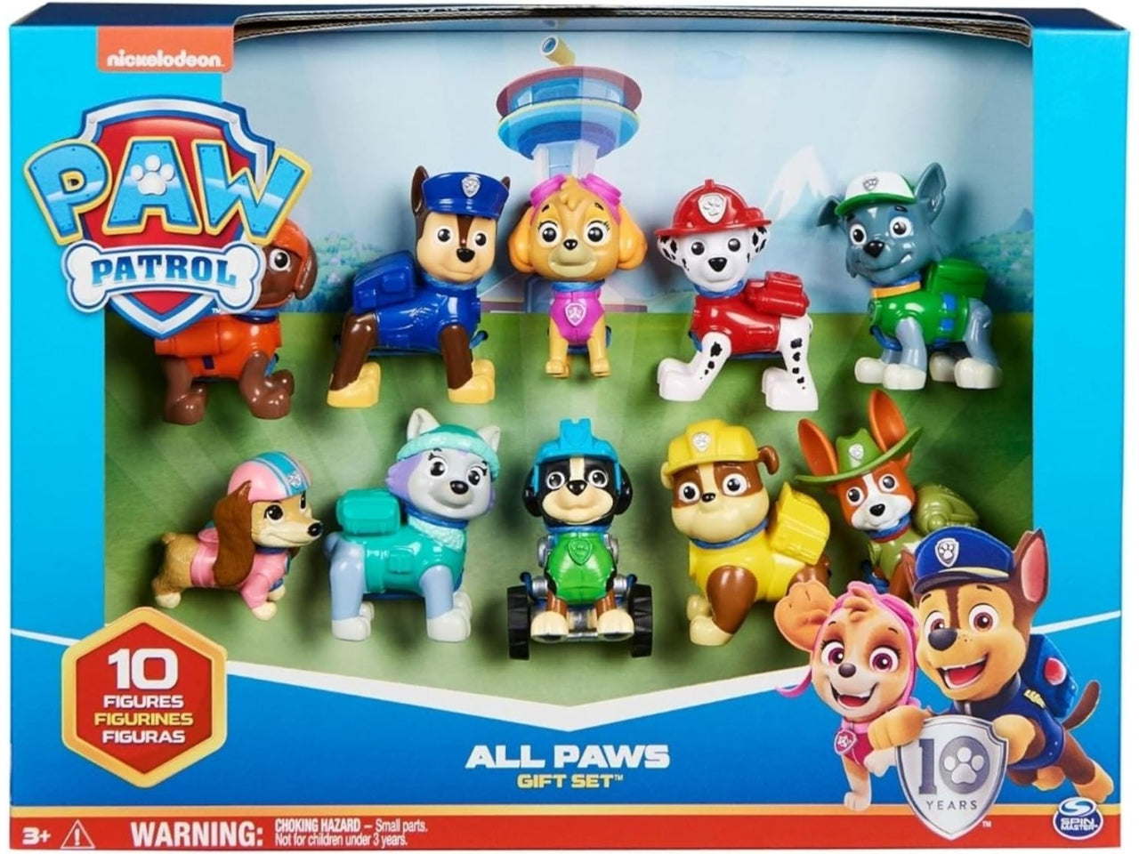 Paw Patrol confezione regalo con 10 personaggi per bambini dai 3+ anni - Spin Master