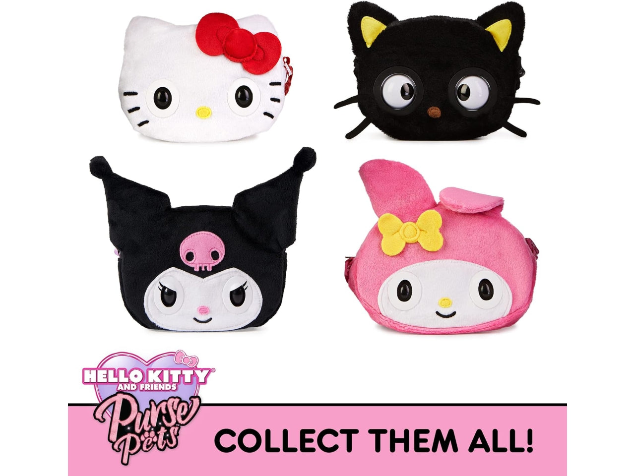 Purse Pets, Sanrio Hello Kitty And Friends, Animale Giocattolo e Borsa interattiva Hello Kitty con Oltre 30 Suoni e reazioni, Giocattoli per Bambine | Spin Master