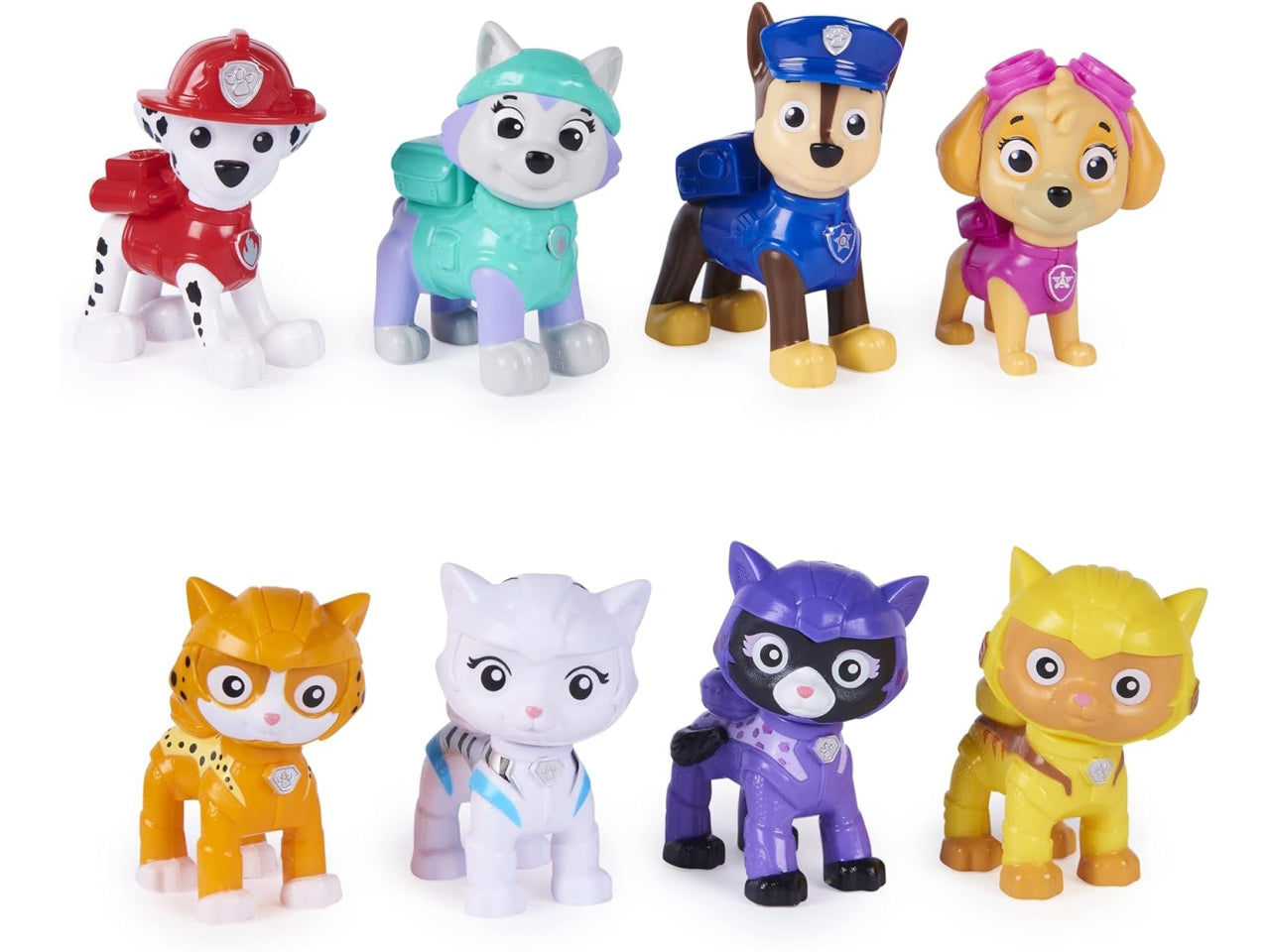 Confezione con 8 personaggi giocattolo Paw Patrol All Paws On Deck action figure da collezione, giocattoli per bambini dai 3 anni in su | Spin Master