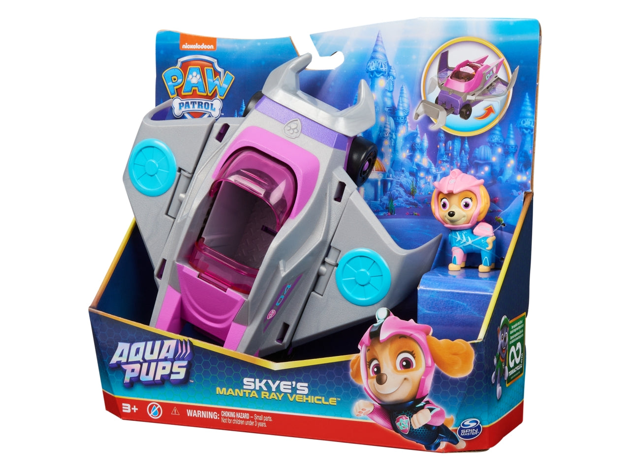 Paw patrol veicolo tematizzato aqua pups skye