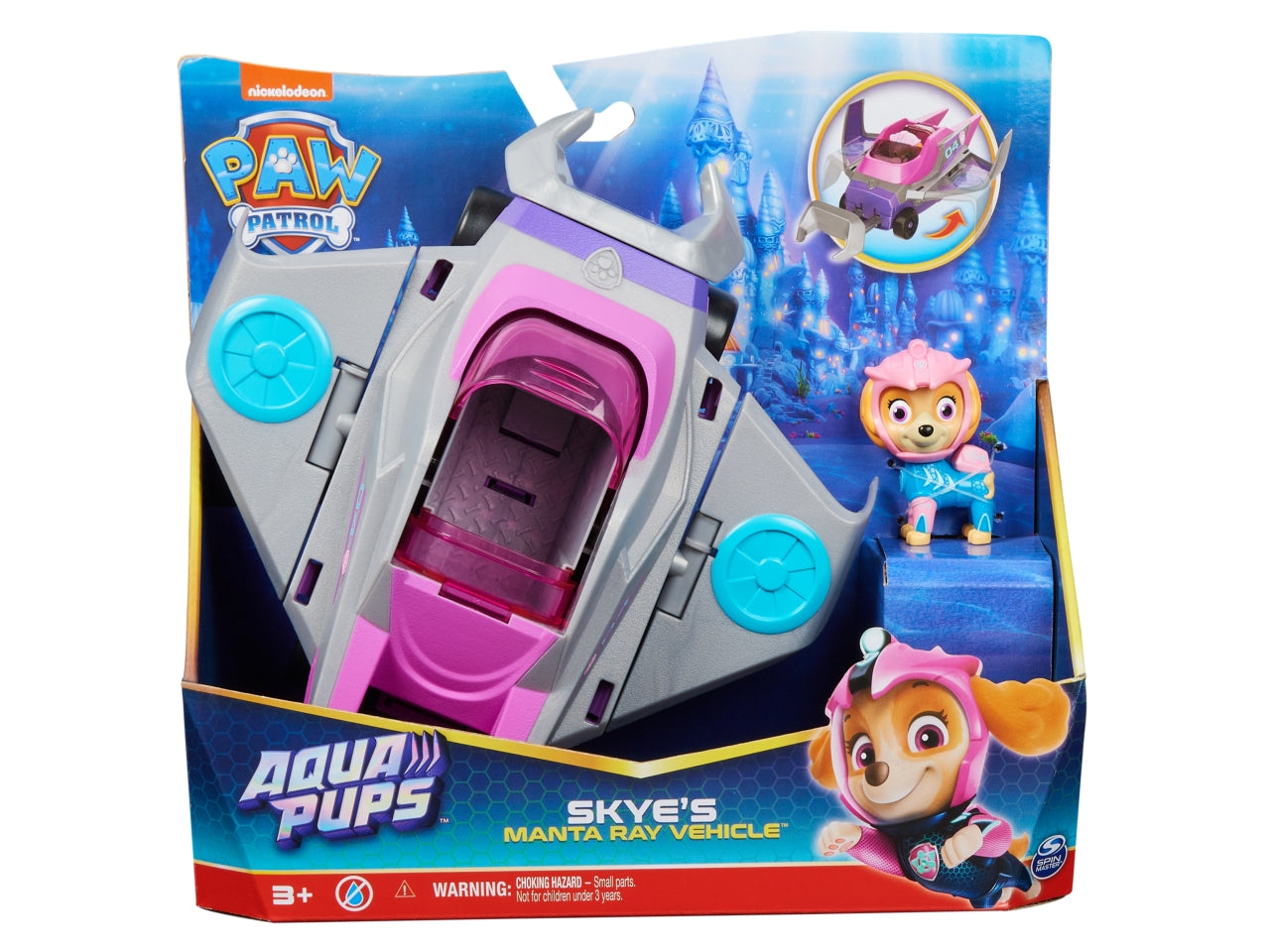 Paw patrol veicolo tematizzato aqua pups skye