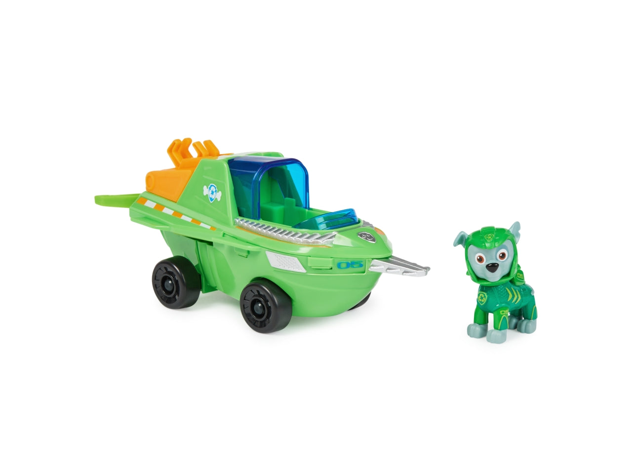 Paw patrol veicolo tematizzato aqua pups rocky