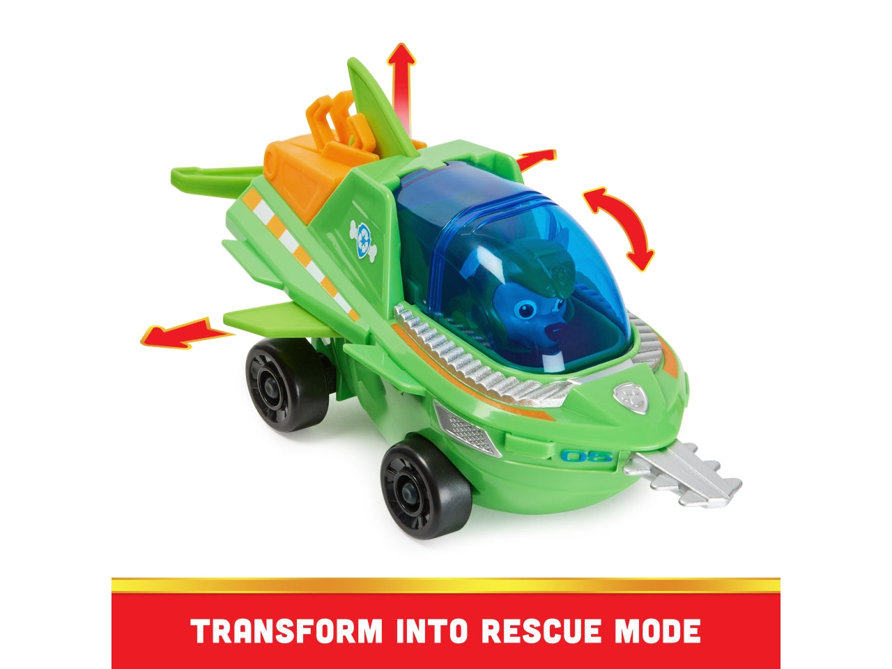 Paw patrol veicolo tematizzato aqua pups rocky