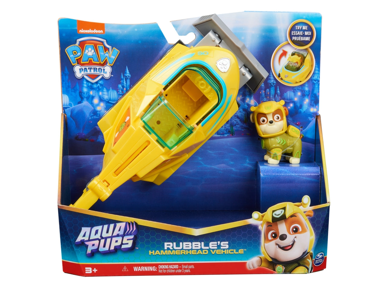 Paw patrol veicolo tematizzato aqua pups rubble