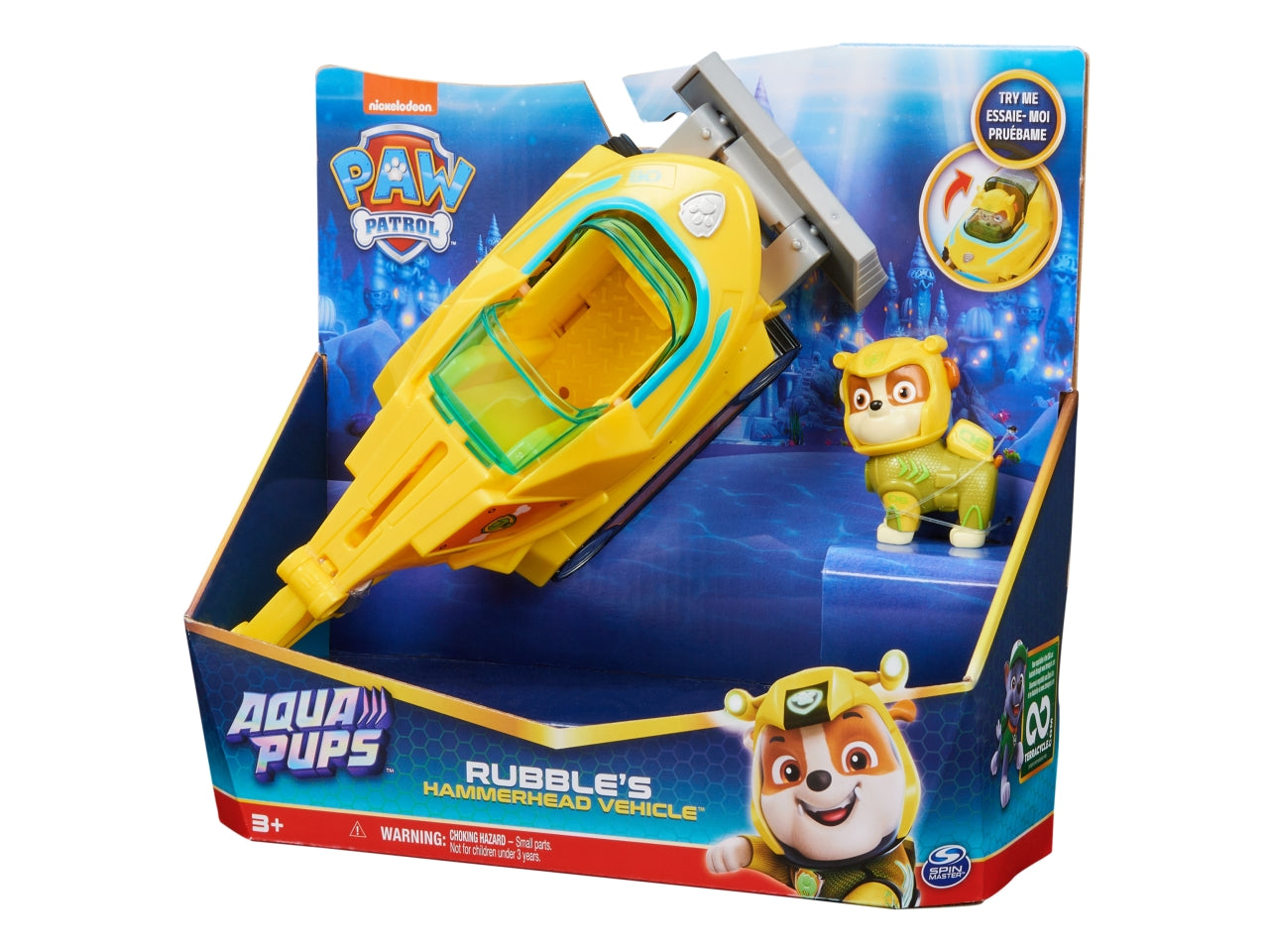 Paw patrol veicolo tematizzato aqua pups rubble