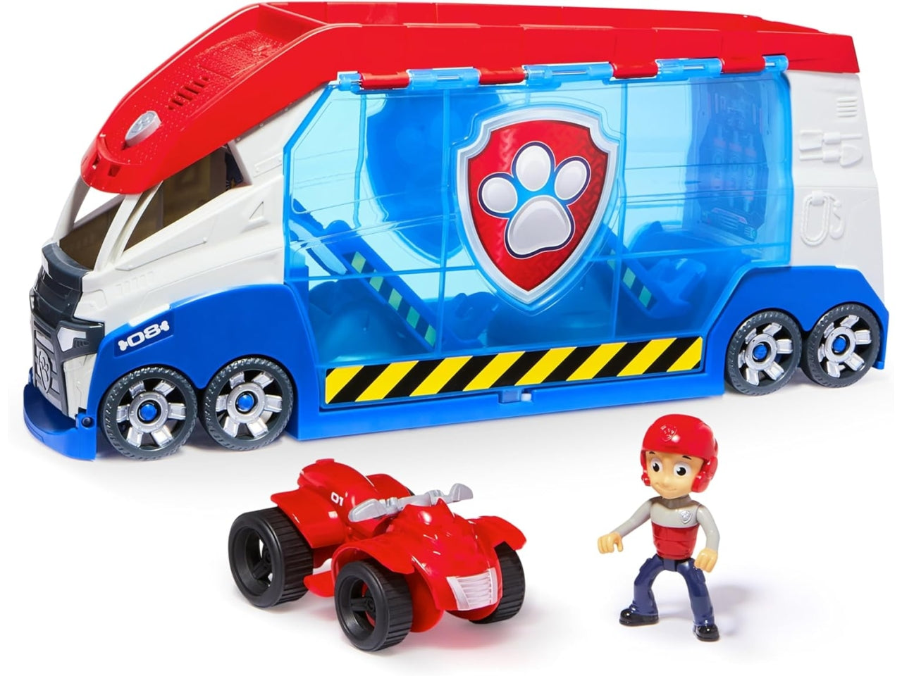 Paw Patrol veicolo trasformabile con luci, suoni e personaggio, per bambini dai 3+ anni - Spin Master