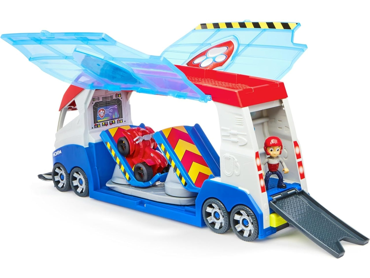 Paw Patrol veicolo trasformabile con luci, suoni e personaggio, per bambini dai 3+ anni - Spin Master